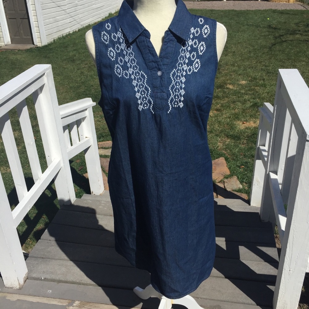 NWOT allison brittney cotton Dress. size L